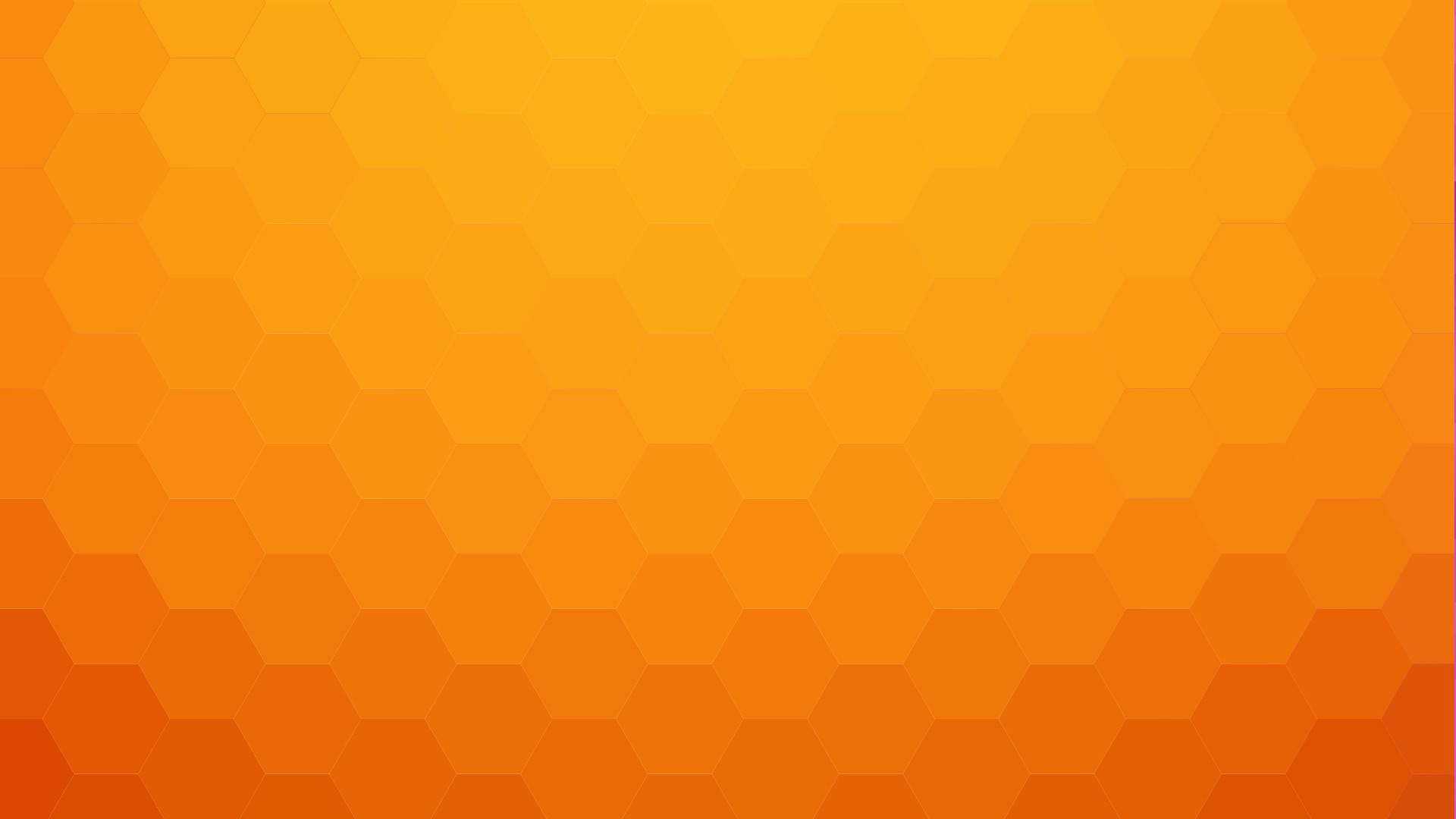 Motif abstrait en nid d'abeille hexagonal, dégradé orange et jaune, ambiance chaleureuse et énergique