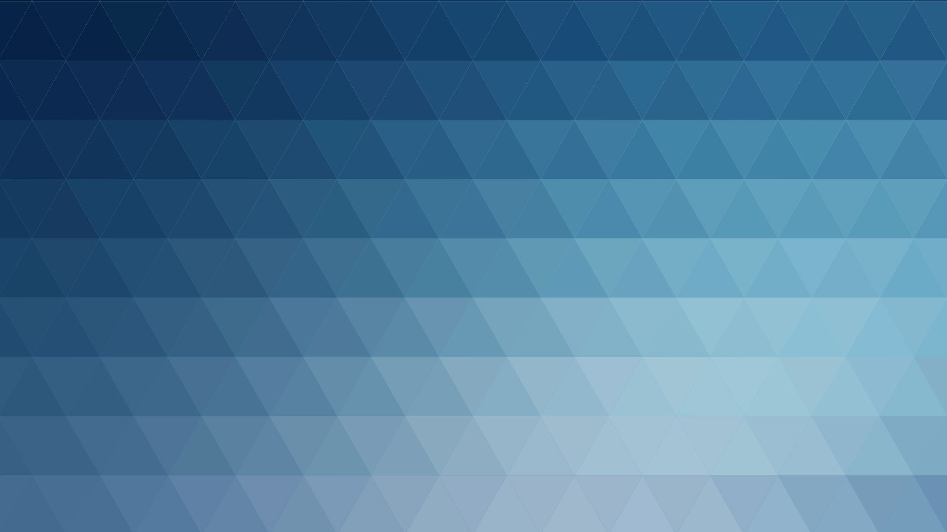 Motif géométrique de mosaïque triangulaire en dégradé de bleus, ambiance calme et froide